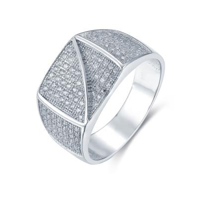 China Fashionable CZ Stone 925 Sterling Silver Best Price New Arrival Rings For Man for sale