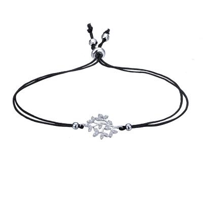 China Cute Charm Design Branches Bracelet 925 Sterling Silver With Zircon For Men And Women for sale