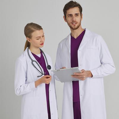 China White Coats Doctors Wear Uniforms for Nurses in Beauty Salons Physicians High End Laboratories for Women Men Custom Wholesa for sale