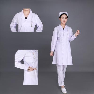 China Wholesale Discount High Quality Short Sleeve Hospital Beauty Salon Club Dress Technician Nurse White Nurse Clothing Uniform for sale