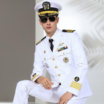 China New Sets Aviation Uniform Male Staff Suit Performance Suits Mens Clothing Airline Captain Pilot Aviation Workwear Custom for sale