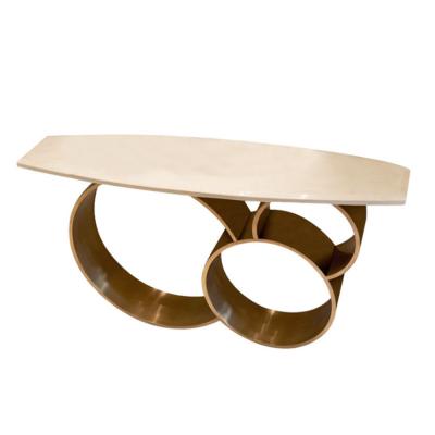 China (Other) High Quality Marble Tableware Champagne Tableware Adjustable Gold Plated Stainless Steel Adjustable Cabinet Living Room Table Furniture (Others) for sale