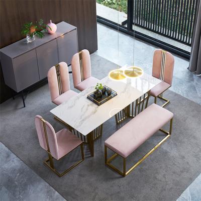 China Stylish Durable Comfortable Restaurant Upholstered Dining Chair And Glass Table With Modern Chairs for sale