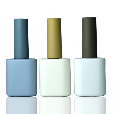 China Cosmetic Factory OEM Customized Logo Colored Empty Glass Gel Nail Polish Bottle for sale