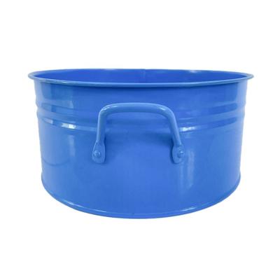 China Various Colors 2L Viable New Brand Custom Logo Portable Galvanized Steel Ice Bucket For Sale for sale