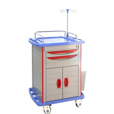 China HS-CT750C Modern ABS Clinical Trolley Medical Crash Cart For Hospitals for sale