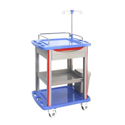 China Modern Wholesale Medical Trolley Multi-purpos Medical Trolley Hospital Crash Trolley for sale