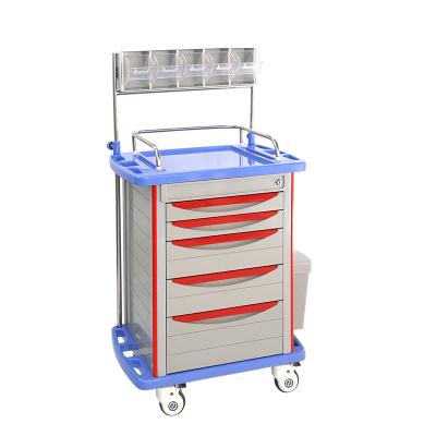 China Modern Hot Sale ABS Anesthesia Trolley Hospital Medical Drug Trolley for sale