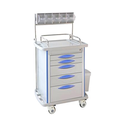 China Modern Factory Price Hospital Emergency Anesthesia Crash Cart Trolley for sale