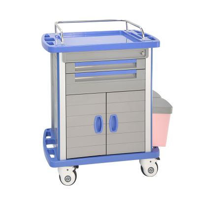 China Modern High Quality Clinic ABS Medicine Trolley Hospital Trolley for sale