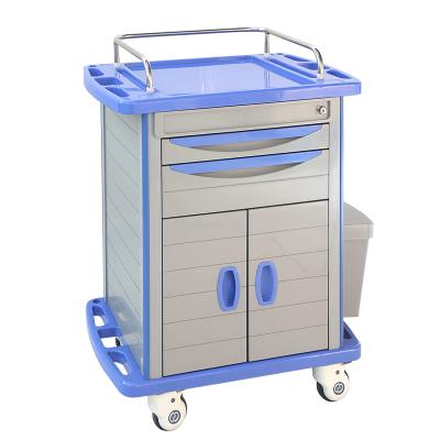 China Modern Factory Price Hospital ABS Medicine Delivery Trolley For Nursing for sale