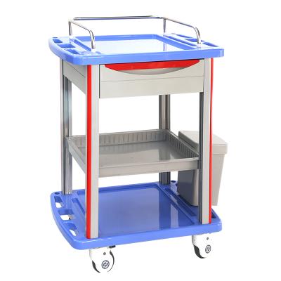 China Modern New Design High Quality Convenient Medicine Trolley With Drawer for sale