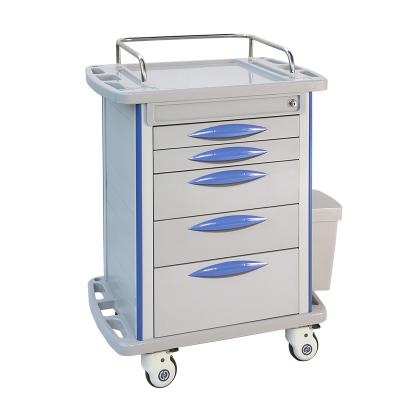 China Modern Factory High Quality Convenient ABS Medicine Trolley With Drawer for sale