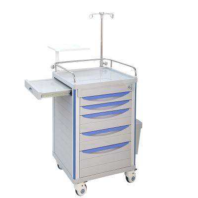 China Modern Cheap ABS Plastic Medical Hospital Medicine Trolley Clinical Drug Delivery Trolley With Wheels for sale