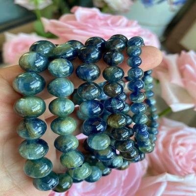 China Natural Crystal Stone Bead Gemstone Bead Bracelets Kyanite Healing Rare Illusion Wholesale Casual/Sport Oil Painting Bracelets for sale