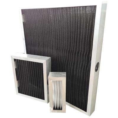 China 60 Micron Mesh Plastic Air Conditioner Honey Custom Industrial Air Filter Aluminum Frame for sale