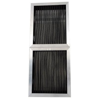 China Air Conditioner Mesh Air Filter Aluminum Frame Polypropylene Medium Efficiency Pleated Mesh Screen for sale