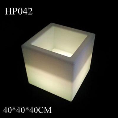 China Rechargeable 40cm Viable Color Changing Waterproof LED Bar Ice Bucket Flower Pot for sale