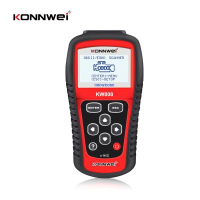 China Original Konnwei Scanner 12V Gasoline Vehicles Auto Diagnostic Scanner KW808 OBD2 OBDII for sale