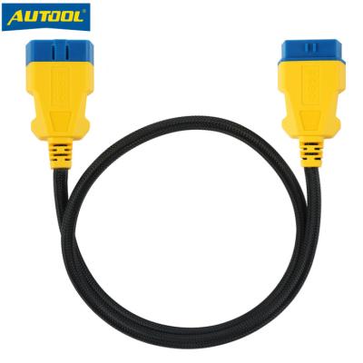 China Cars 100cm AUTOOL OBD2 16 Pin Male to Female Y Splitter Extension Cable for sale