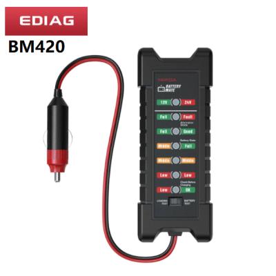 China See Belove Description 12V 24V Car Battery Alternator Tester BM420 - Test Battery Condition and Alternator Charging (With 6-LED Display) for sale