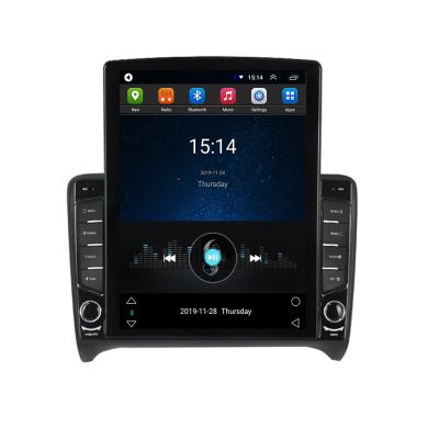 China NaviFly Android 9 1+16G Vertical Car Screen 2.5D+IPS Tesla IPS Visual GPS Navigation For Audi TT 2008-2014 Audio System With FM SWC WIFI for sale