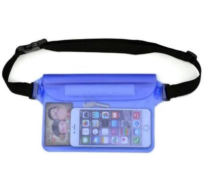 China Unisex Outdoor Waterproof Clear Pussy Running Phone Water Proof Fashion Sport Custom Travel Belt PVC Waist Bag for sale