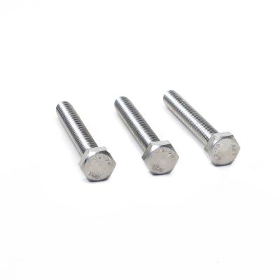 China Stainless steel DIN 933 931 Hex bolts ANSI Bolt & nut set SS SUS 304 316 a2 a4 stainless steel Full thread half threaded hexagonal head for sale