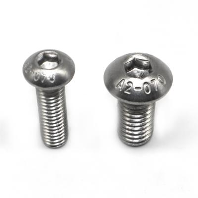 China Truss ISO 7380 Button Hex socket head machine screw Truss Collar Pan head screws Stainless steel 304 SUS 316 A2 A4 for sale