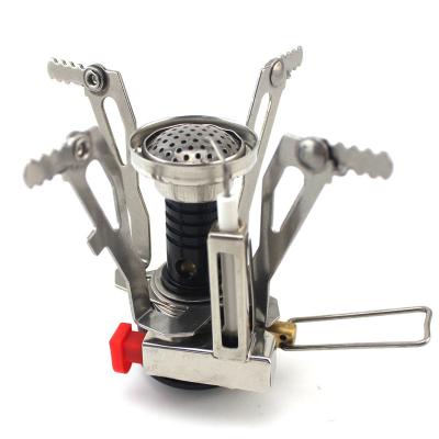 China Stainless Steel Mini Outdoor Backpacking Camping Ultralight Portable Stoves with Piezo Ignition for sale