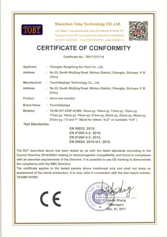 CE - Chengdu Zenghong Sci-Tech Co., Ltd.