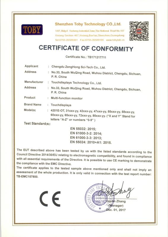 CE - Chengdu Zenghong Sci-Tech Co., Ltd.