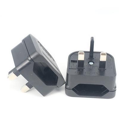 China UK Residential / General Purpose 3 Pin VDE Converter Plug Adapter Travel To 2 Pin Converter With Fuse for sale