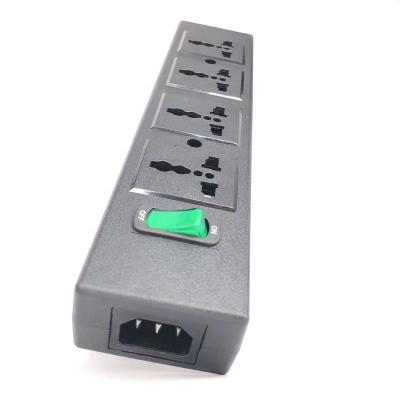 China Residential/General Purpose Multi-Function Socket 250v 13a 4 Jacks Universal IEC320 C13 C14 PDU Outlet Power Strip for sale