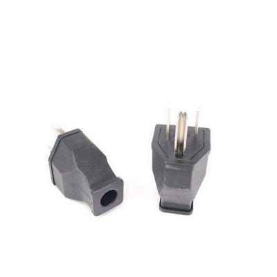 China 3 Pin 15a Plug Insert Industrial American USA 5-15P Male Connector DIY Disassemble Type B Power Plug for sale