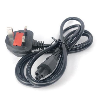 China Commercial UK Mains Plug Cord 1.5m UK Mains C5 Power Supply Cable For TV for sale