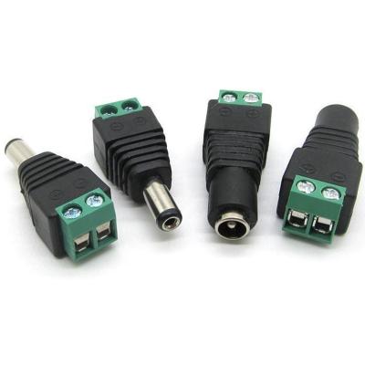 China Residential/General Purpose 5.5/2.5mm Male Female Socket Accepting 12v DC Power Jacks 5.5x2.5mm 5.5mm x 2.1mm DC Power Jack Solder Connector Adapter DC Male Plug for sale