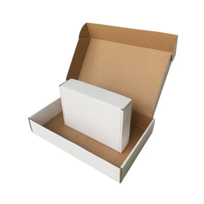 China Recyclable Supply Plain Brown Corrugated White Paper Cup Plant Or Mailer Small Kraft Boxes for sale