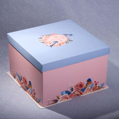 China Wholesale White Brownie Mid-Autumn Festival Mooncake Glazing Box Cheap Recyclable Cardboard Round Cake Cupcake Boxes Cheesecake Glazing Box for sale