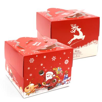 China Recyclable Cheap Delicate Wedding China Personalized Wholesale Custom Printed Fancy Decorative Christmas Cupcake High Quality Cake Box for sale