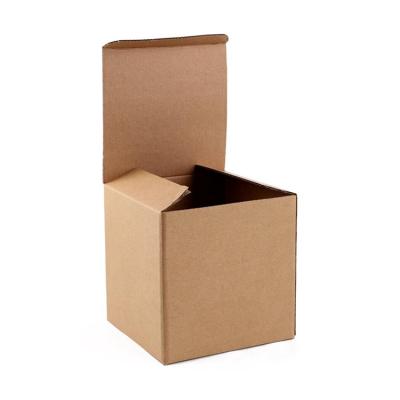 China Recyclable Professional Kraft Paper Gift Packaging Box Manufacturer Flip Cover Lock Bottom Decorative Brown Paper Custom Logo for sale