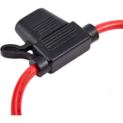 China FH01 Automotive Wiring ATC/ATO 30AMP Integrated Blade Holder 14AWG Fuse Holder HA48865 for sale