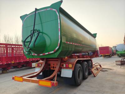 China 3 assen 60 ton Achterste Hyva Tipping 60 ton Dumper Tipper Trailer met Jost Landing Gear Te koop