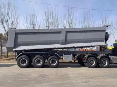 China 35cbm 60 Tons Tri-Axle Hydraulic Rear Dump Semitrailer with ISO 005 Certified Tires for sale