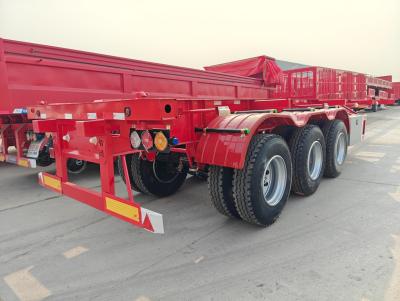 China 40ft 45t Skeleton Truck Halbcontainer Fahrgestell Anhänger mit 12 Reifen zu verkaufen