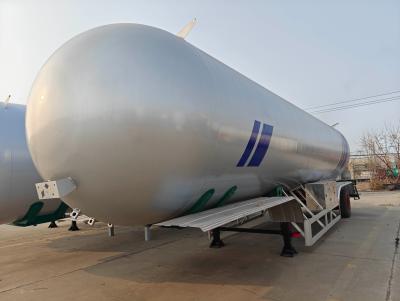 China 2/3 Assen Gas Tank LPG Tank Halve aanhanger Tank Truck Trailer Vloeibare gas tank Halve aanhanger Te koop