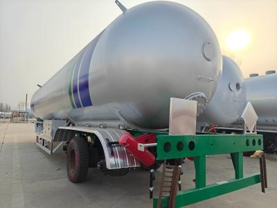 China Ontwerpdruk 1,61 MPa 16,1 bar 60m3 LPG-gastenk Semi-trailer 30tons LPG-tenk-trailer Te koop