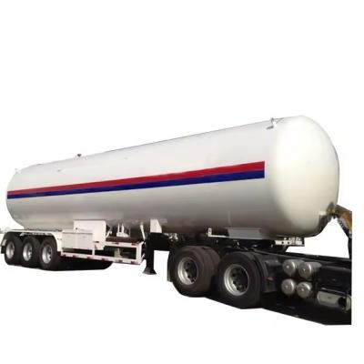 China 3 assen 52000 liter LPG-half-aanhanger 52cbm LPG-gastransportaanhanger Half-truck aanhanger Te koop