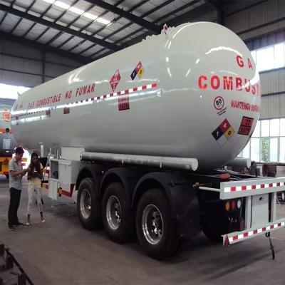 China 2.21MPa 22.1bar Hydraulic Test Pressure Gas Transport Tank Trailer LNG Semi Trailer for sale