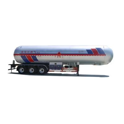 China 3 Axle LNG Tank Truck Trailer Road Tanker Liquid Nitrogen Tanker Semi Trailers for sale